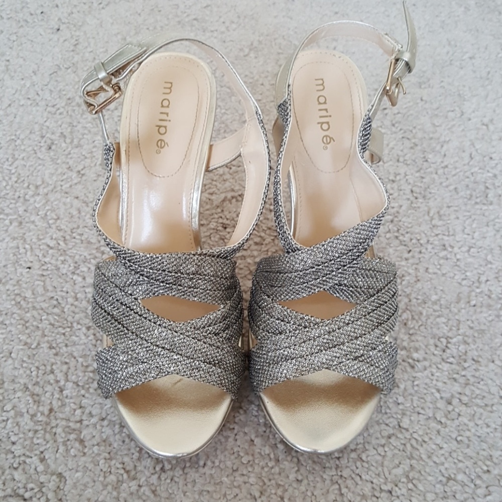 Gold Sparkle Heels
